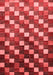 Checkered Red Modern Area Rugs