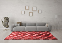 Modern Red Washable Rugs