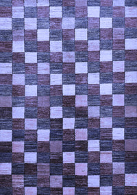 Checkered Blue Modern Rug, abs326blu