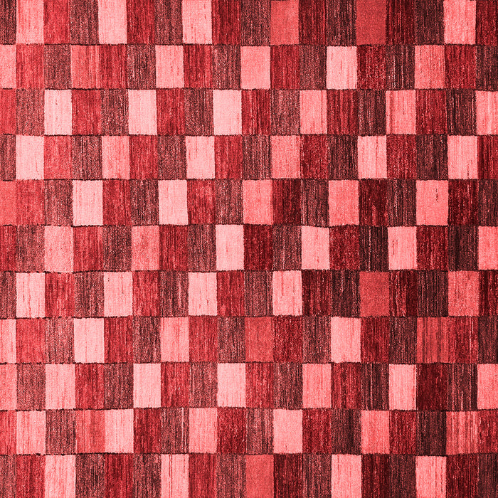 Checkered Red Modern Rug, abs326red