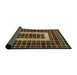 Sideview of Abstract Red Modern Rug, abs327