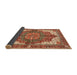 Sideview of Abstract Red Persian Rug, abs3270