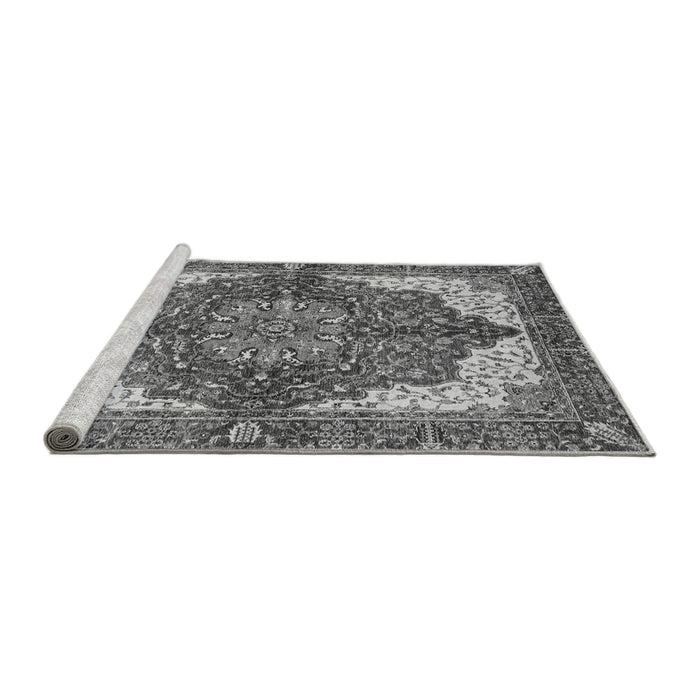Sideview of Machine Washable Persian Gray Traditional Rug, wshabs3270gry