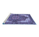 Sideview of Machine Washable Persian Blue Traditional Rug, wshabs3270blu