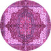 Round Persian Purple Traditional Rug, abs3270pur