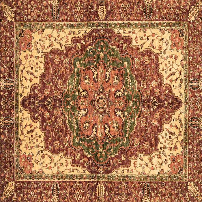 Square Persian Brown Traditional Rug, abs3270brn