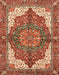 Machine Washable Abstract Red Rug, wshabs3270