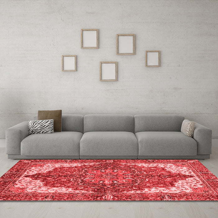 Traditional Red Washable Rugs