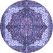 Round Persian Blue Traditional Rug, abs3270blu