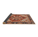 Sideview of Abstract Saffron Red Persian Rug, abs3271