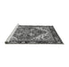 Sideview of Machine Washable Persian Gray Traditional Rug, wshabs3271gry