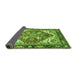 Sideview of Persian Green Traditional Rug, abs3271grn