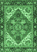 Machine Washable Persian Emerald Green Traditional Area Rugs, wshabs3271emgrn