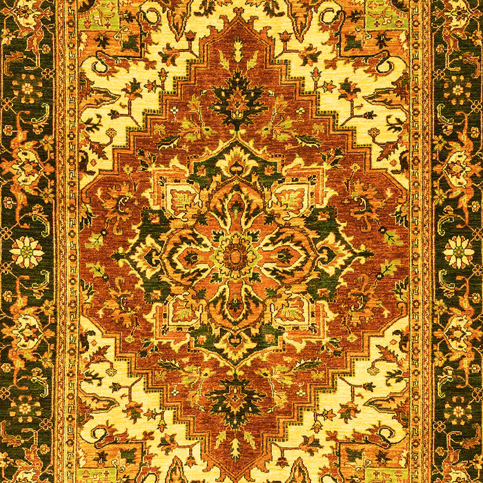 Machine Washable Persian Yellow Traditional Rug, wshabs3271yw