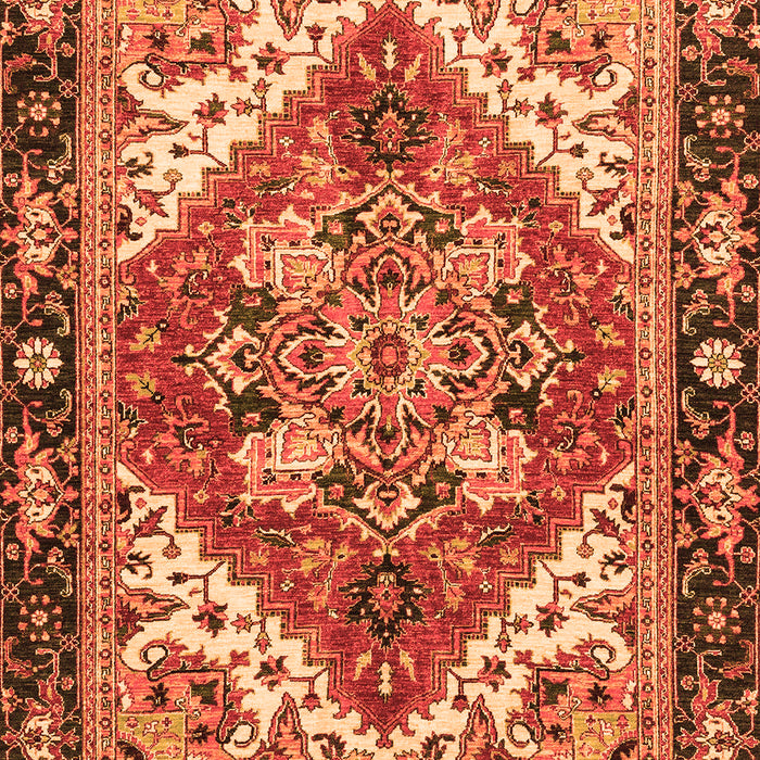 Persian Orange Traditional Rug, abs3271org