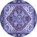 Round Persian Blue Traditional Rug, abs3271blu