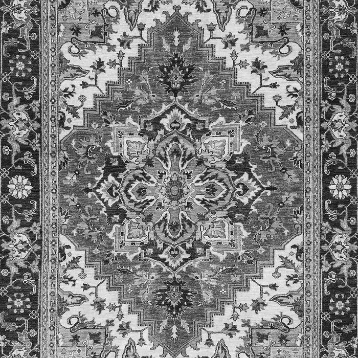 Machine Washable Persian Gray Traditional Rug, wshabs3271gry