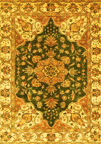 Geometric Yellow Traditional Rug, abs3272yw