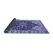 Sideview of Geometric Blue Traditional Rug, abs3272blu