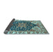 Sideview of Geometric Light Blue Traditional Rug, abs3272lblu