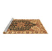 Sideview of Machine Washable Geometric Brown Traditional Rug, wshabs3272brn