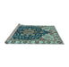 Sideview of Machine Washable Geometric Light Blue Traditional Rug, wshabs3272lblu