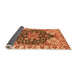 Sideview of Geometric Orange Traditional Rug, abs3272org