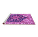 Sideview of Machine Washable Geometric Purple Traditional Area Rugs, wshabs3272pur