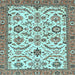 Square Abstract Light Blue Modern Rug, abs3273lblu