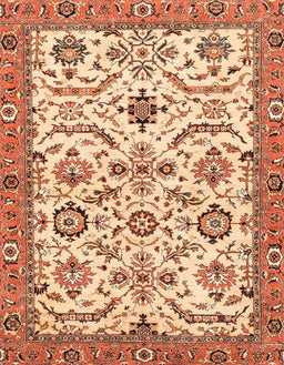 Abstract Yellow Modern Rug, abs3273