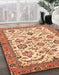 Machine Washable Abstract Yellow Rug in a Family Room, wshabs3273