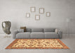 Machine Washable Abstract Brown Modern Rug in a Living Room,, wshabs3273brn