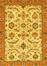 Abstract Yellow Modern Rug, abs3273yw