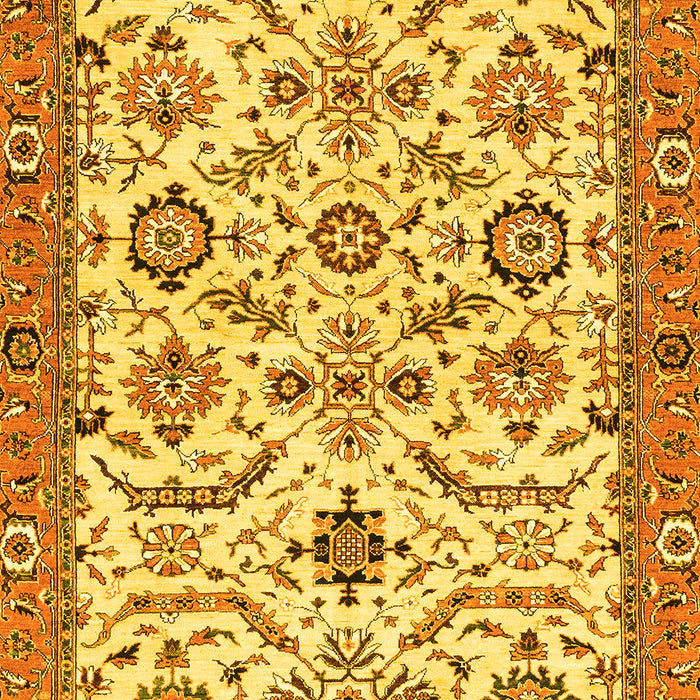 Abstract Yellow Modern Rug, abs3273yw