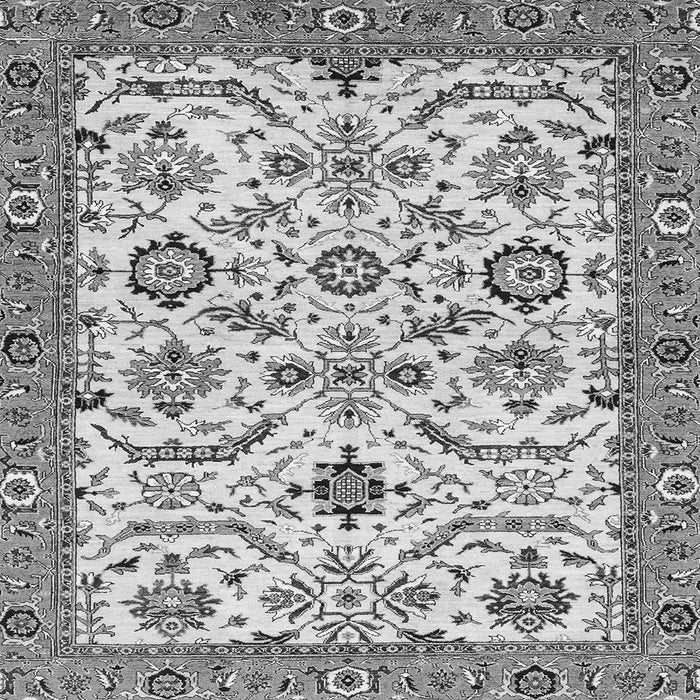 Square Machine Washable Abstract Gray Modern Rug, wshabs3273gry