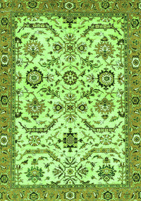 Abstract Green Modern Rug, abs3273grn