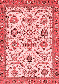 Abstract Red Modern Rug, abs3273red