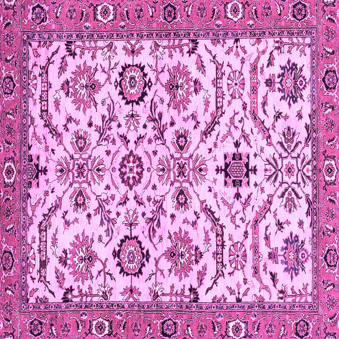 Square Machine Washable Abstract Purple Modern Area Rugs, wshabs3273pur