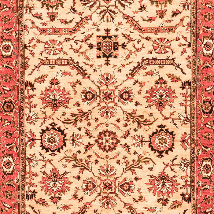 Machine Washable Abstract Orange Modern Area Rugs, wshabs3273org