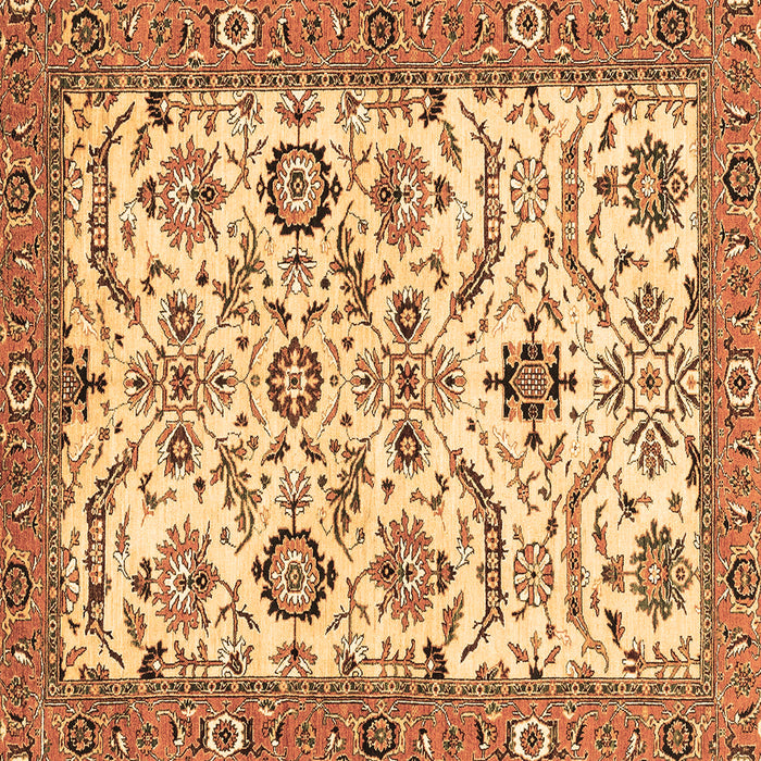Square Abstract Brown Modern Rug, abs3273brn