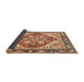 Sideview of Abstract Brown Red Persian Rug, abs3274