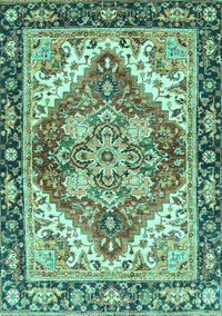 Persian Turquoise Traditional Rug, abs3274turq