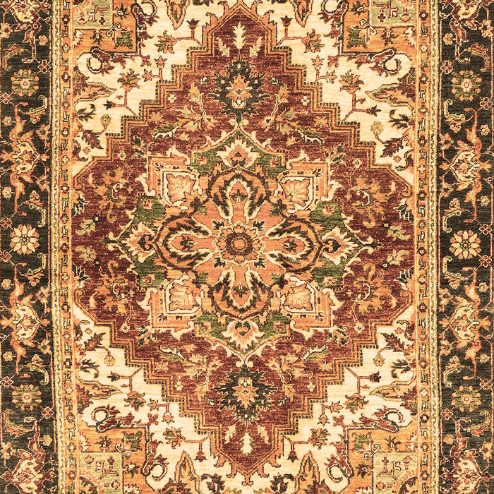 Machine Washable Persian Brown Traditional Rug, wshabs3274brn
