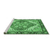 Sideview of Machine Washable Persian Emerald Green Traditional Area Rugs, wshabs3274emgrn