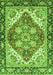 Machine Washable Persian Green Traditional Area Rugs, wshabs3274grn