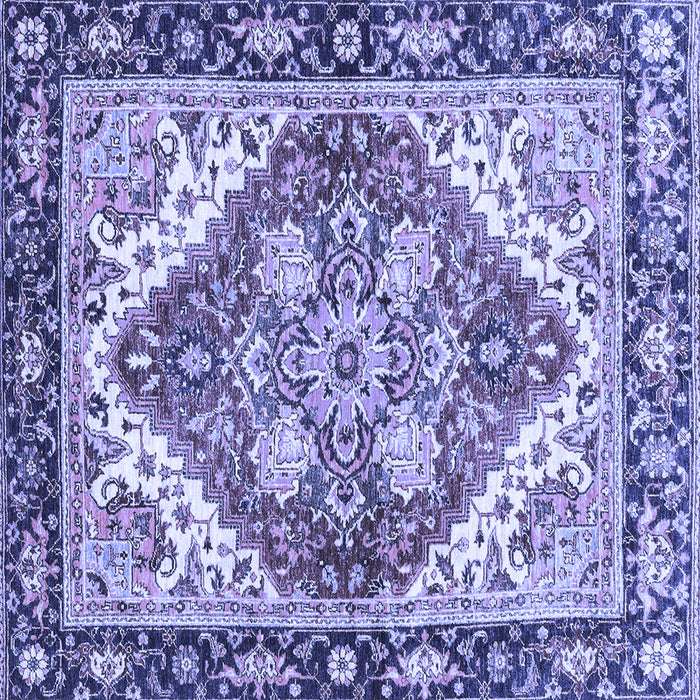 Square Persian Blue Traditional Rug, abs3274blu
