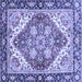 Square Persian Blue Traditional Rug, abs3274blu