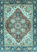 Machine Washable Persian Light Blue Traditional Rug, wshabs3274lblu