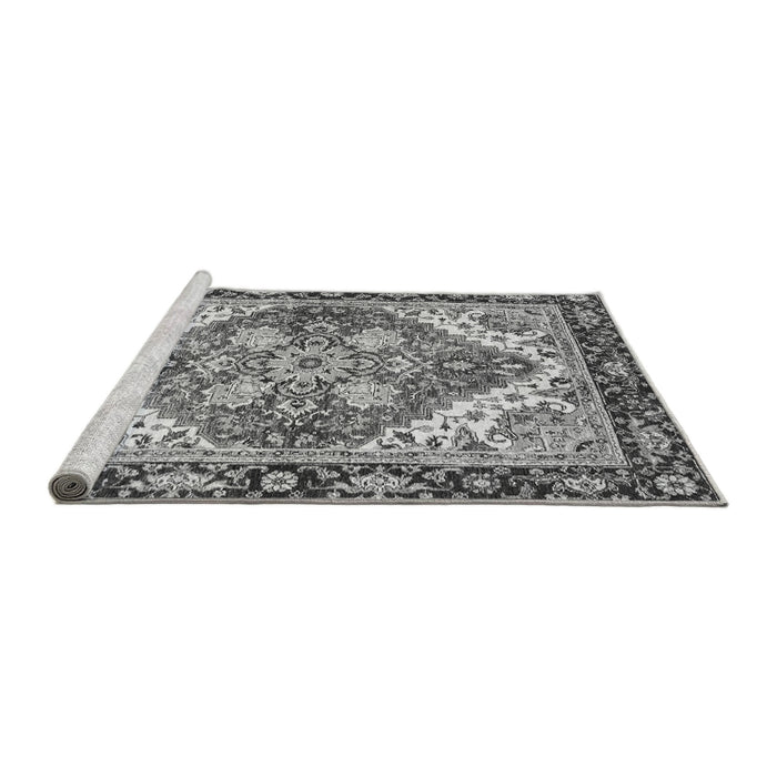 Sideview of Machine Washable Persian Gray Traditional Rug, wshabs3274gry