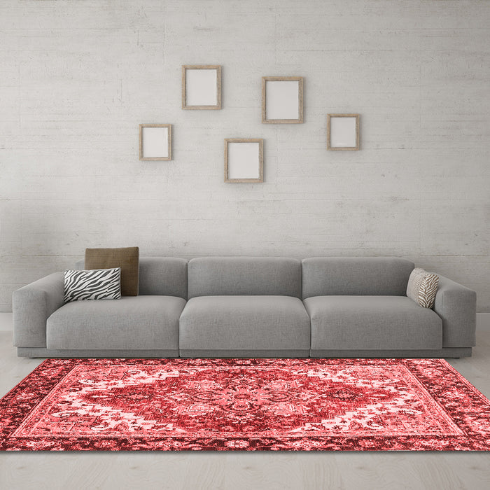 Traditional Red Washable Rugs